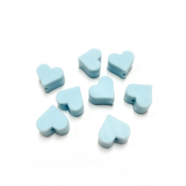 Contas de silicone coração para montar porta-chucha