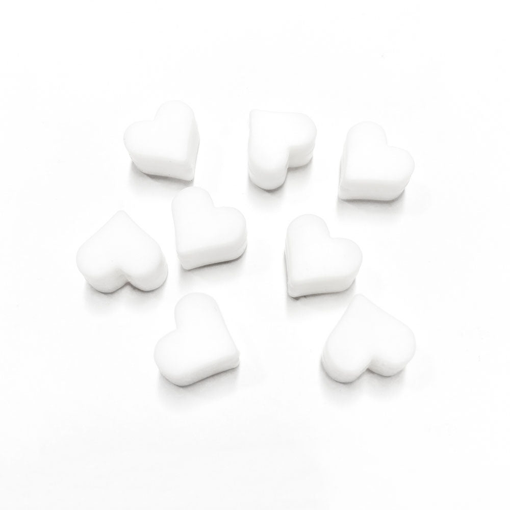 Contas de silicone coração para montar porta-chucha