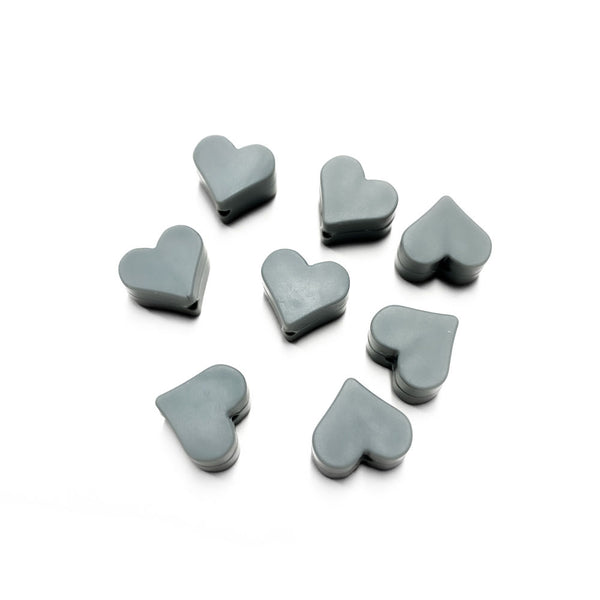 Contas de silicone coração para montar porta-chucha