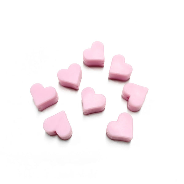 Contas de silicone coração para montar porta-chucha