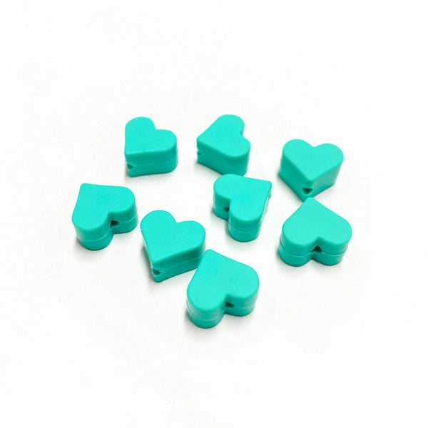 Contas de silicone coração para montar porta-chucha