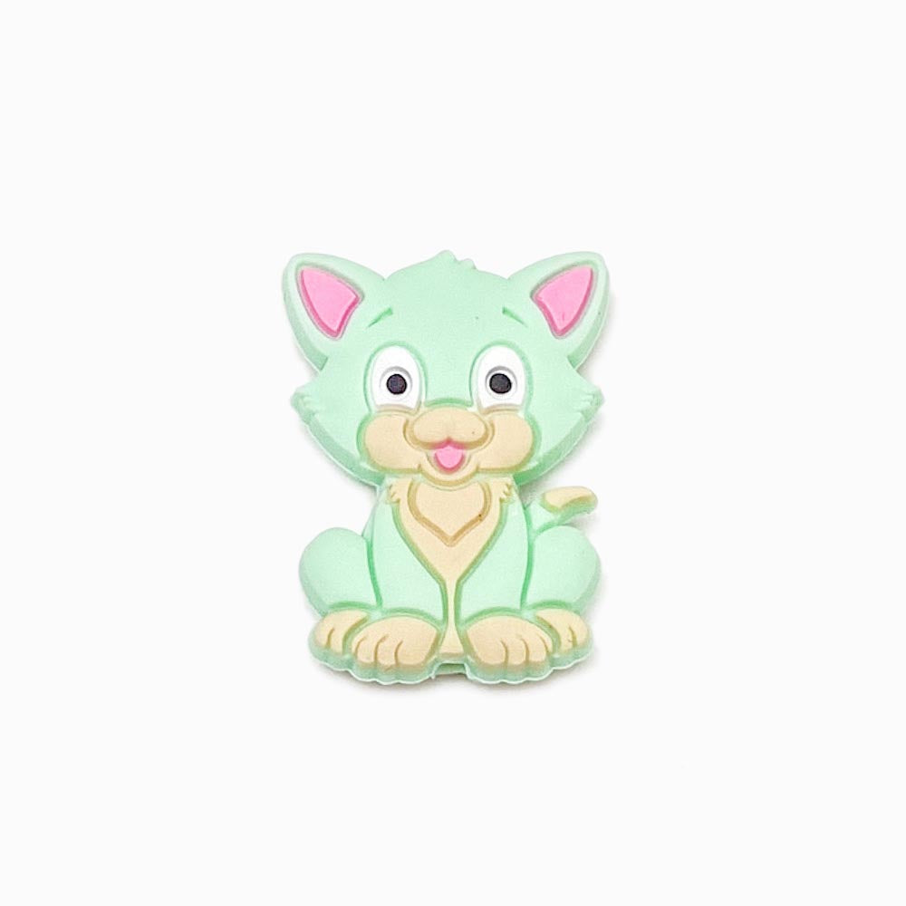 Contas de silicone cão para montar porta-chucha