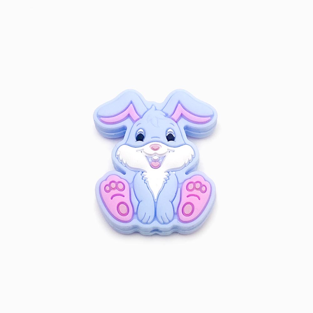 Contas de silicone coelho para montar porta-chucha