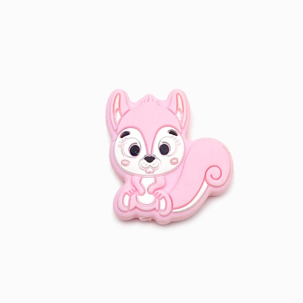 Esquilo em silicone para montar porta-chucha