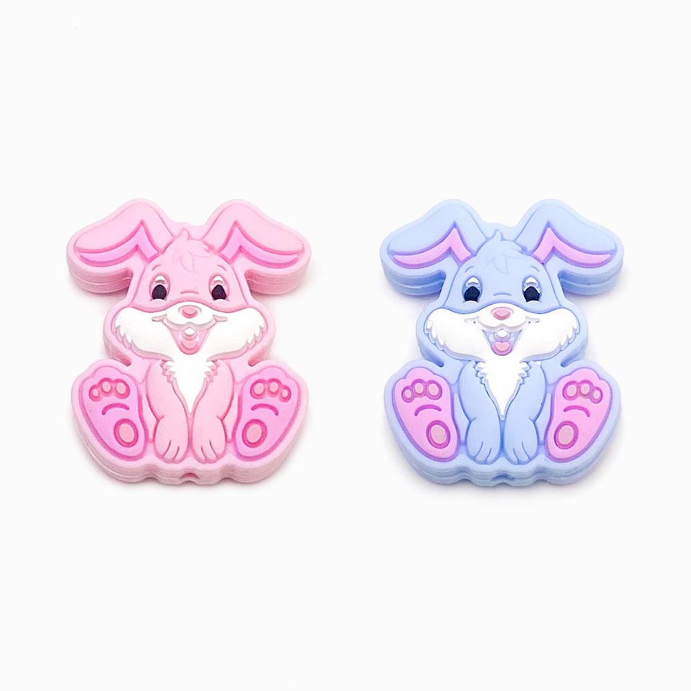 Contas de silicone coelho para montar porta-chucha