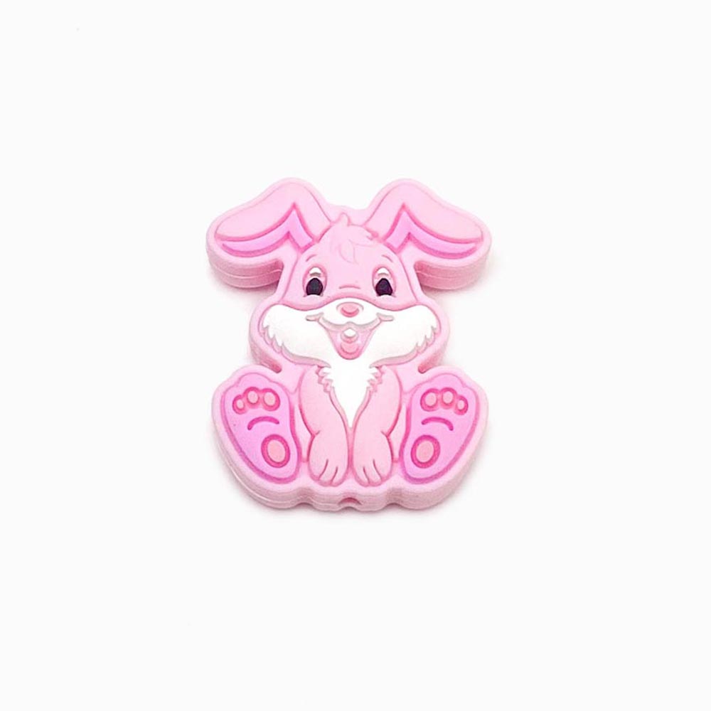 Contas de silicone coelho para montar porta-chucha