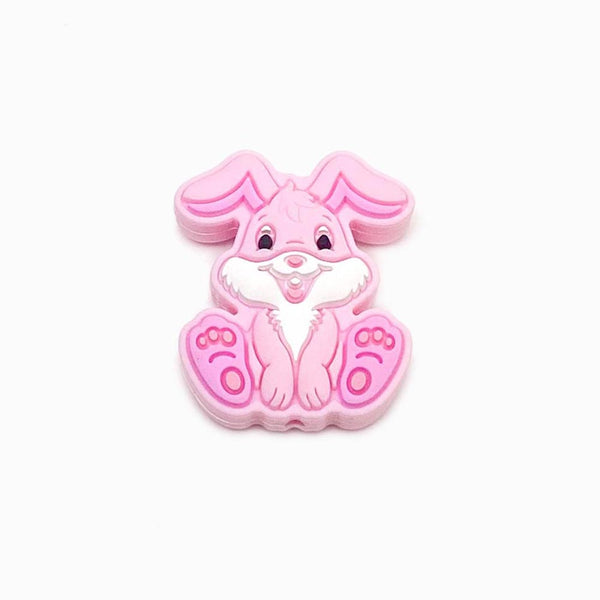 Contas de silicone coelho para montar porta-chucha