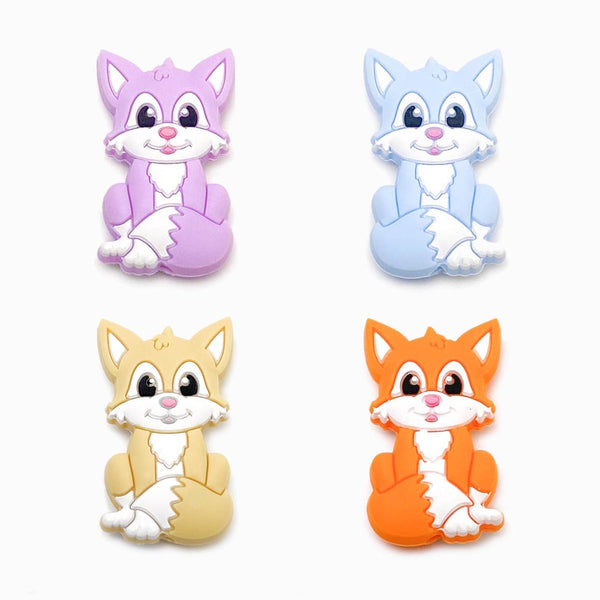 Raposa em silicone para montar porta-chucha