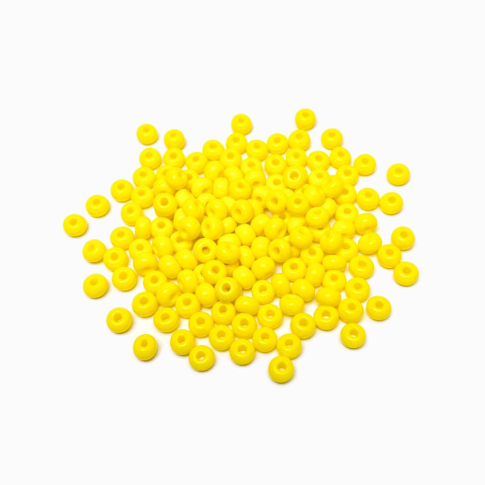 Pack 10g Miçanga Preciosa 6/0 Amarelo