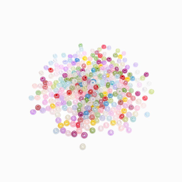 Miçangas para Pulseiras Leitosas 3mm