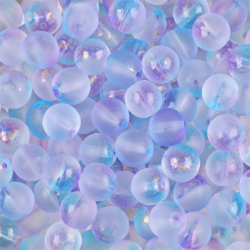 Miçangas de Vidro Fantasy 8mm Azul