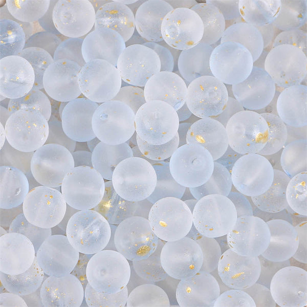 Miçangas de Vidro Fantasy 8mm Azul Claro