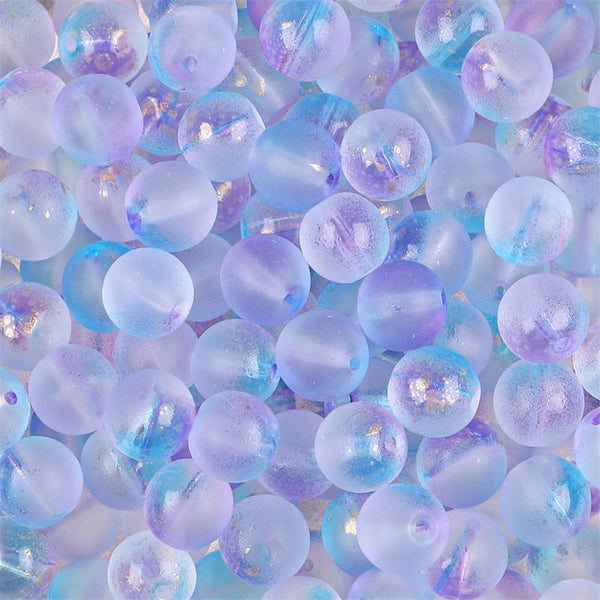 Miçangas de Vidro Fantasy 8mm Azul