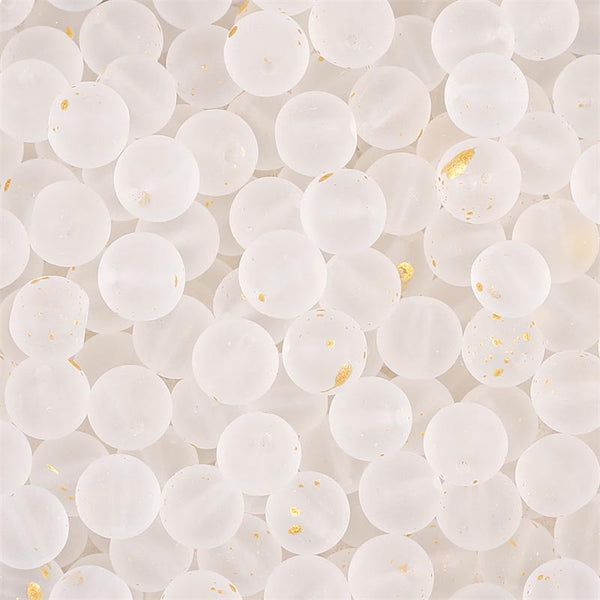 Miçangas de Vidro Fantasy 8mm Branco