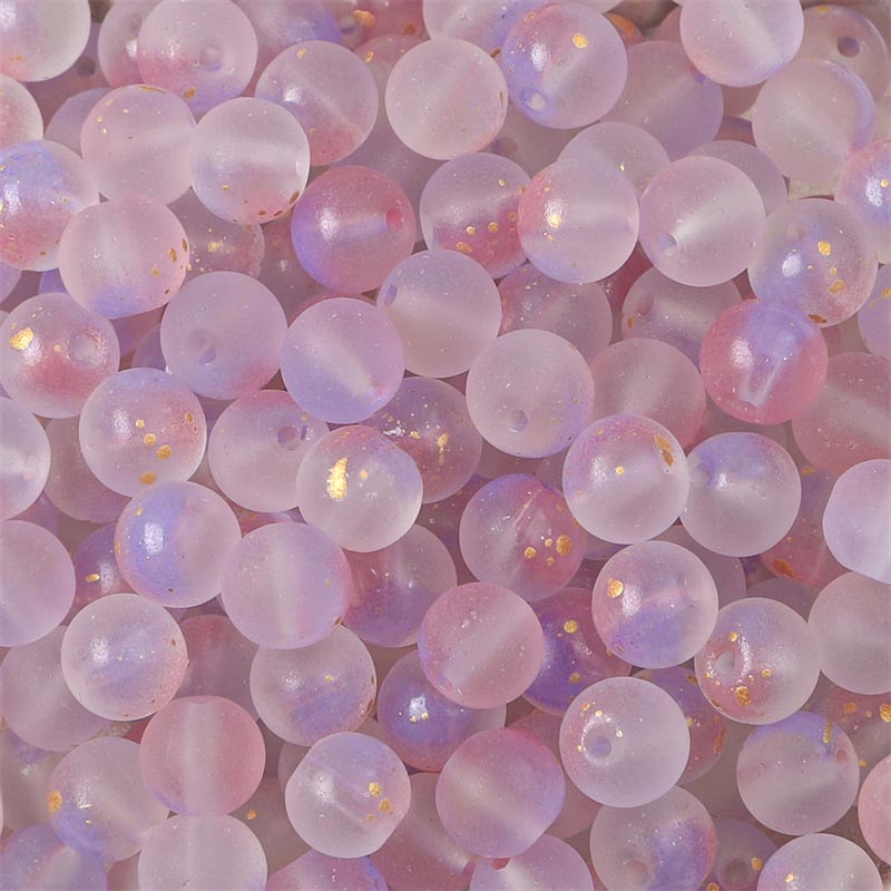 Miçangas de Vidro Fantasy 8mm Lilás