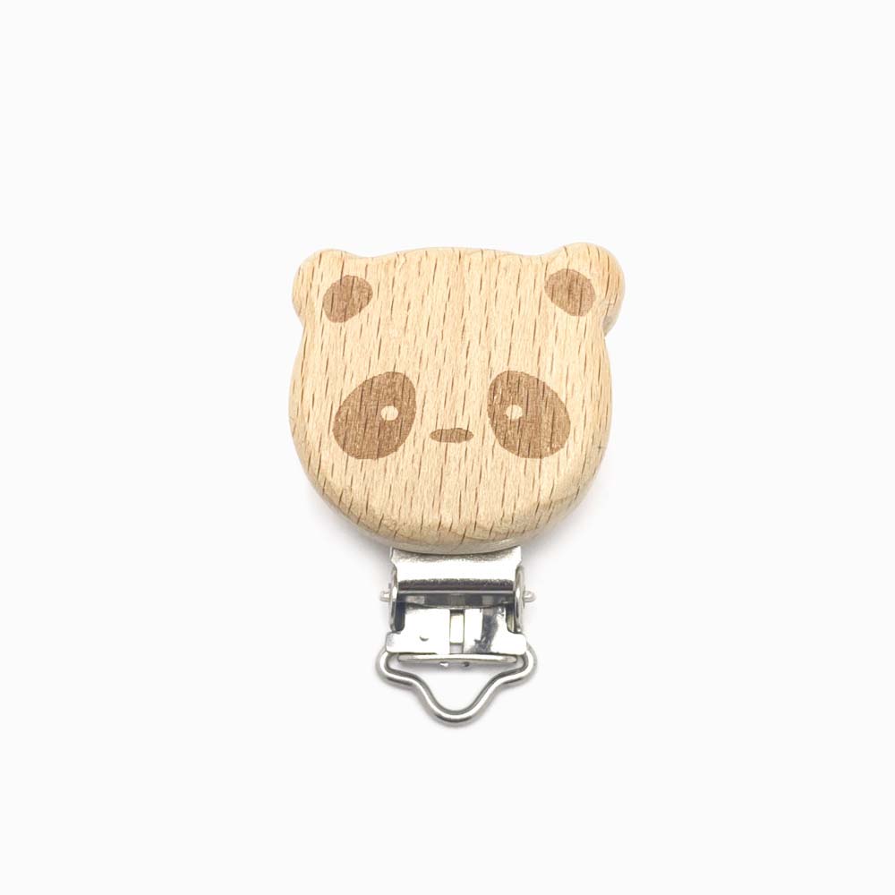 Mola Chucha Madeira Panda 33x30mm