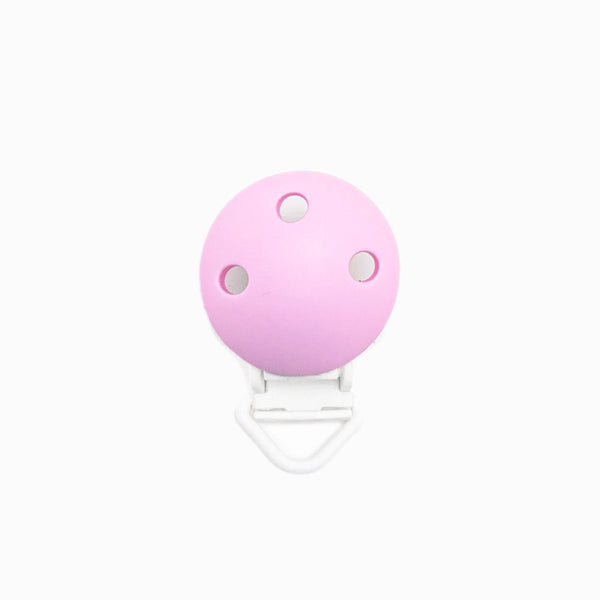 Mola para Chupeta de Silicone Clássico Liso ROSA BEBÉ