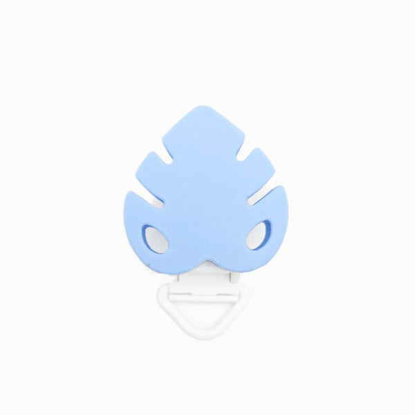 Mola para Chupeta de Silicone Folha AZUL BEBÉ