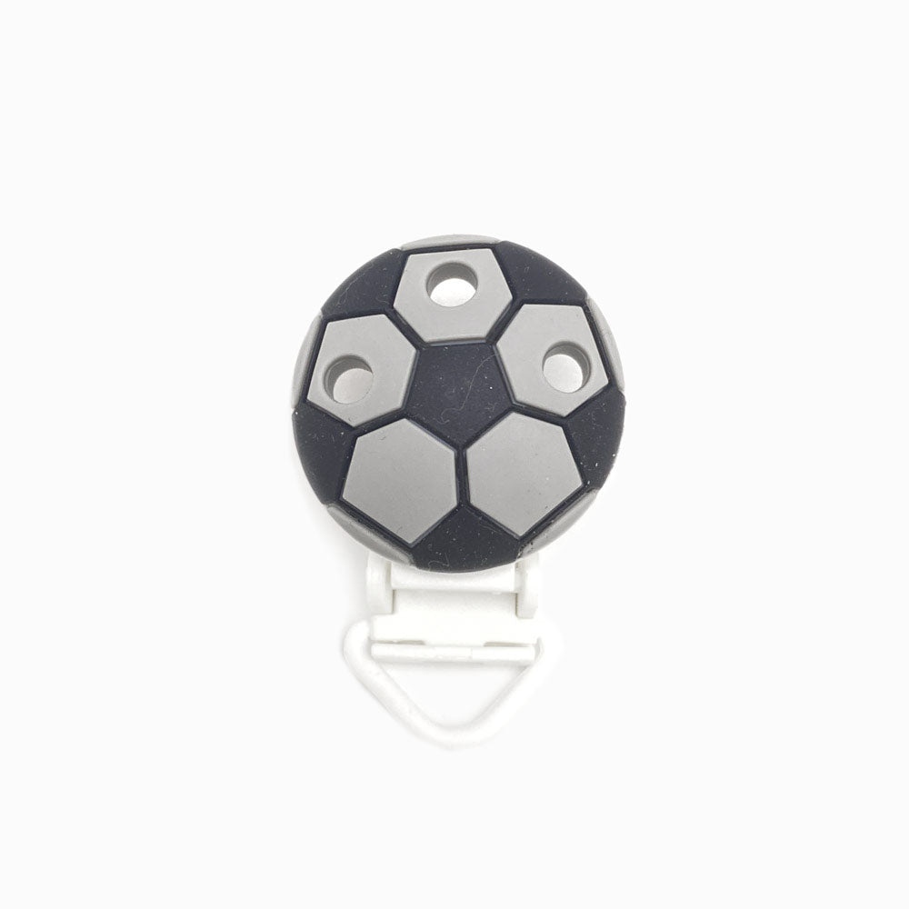 Mola para Chupeta de Silicone Futebol cinza