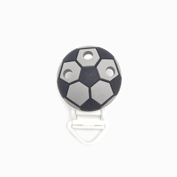 Mola para Chupeta de Silicone Futebol cinza
