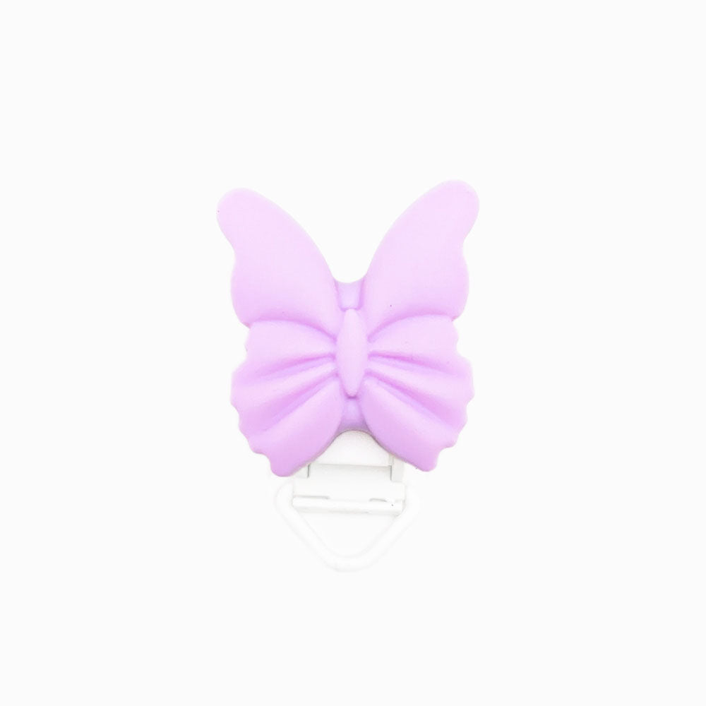 Mola para Chupeta de Silicone Borboleta lavanda