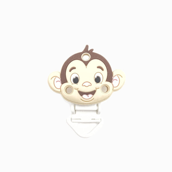 Mola para Chupeta de Silicone Macaco BEGE