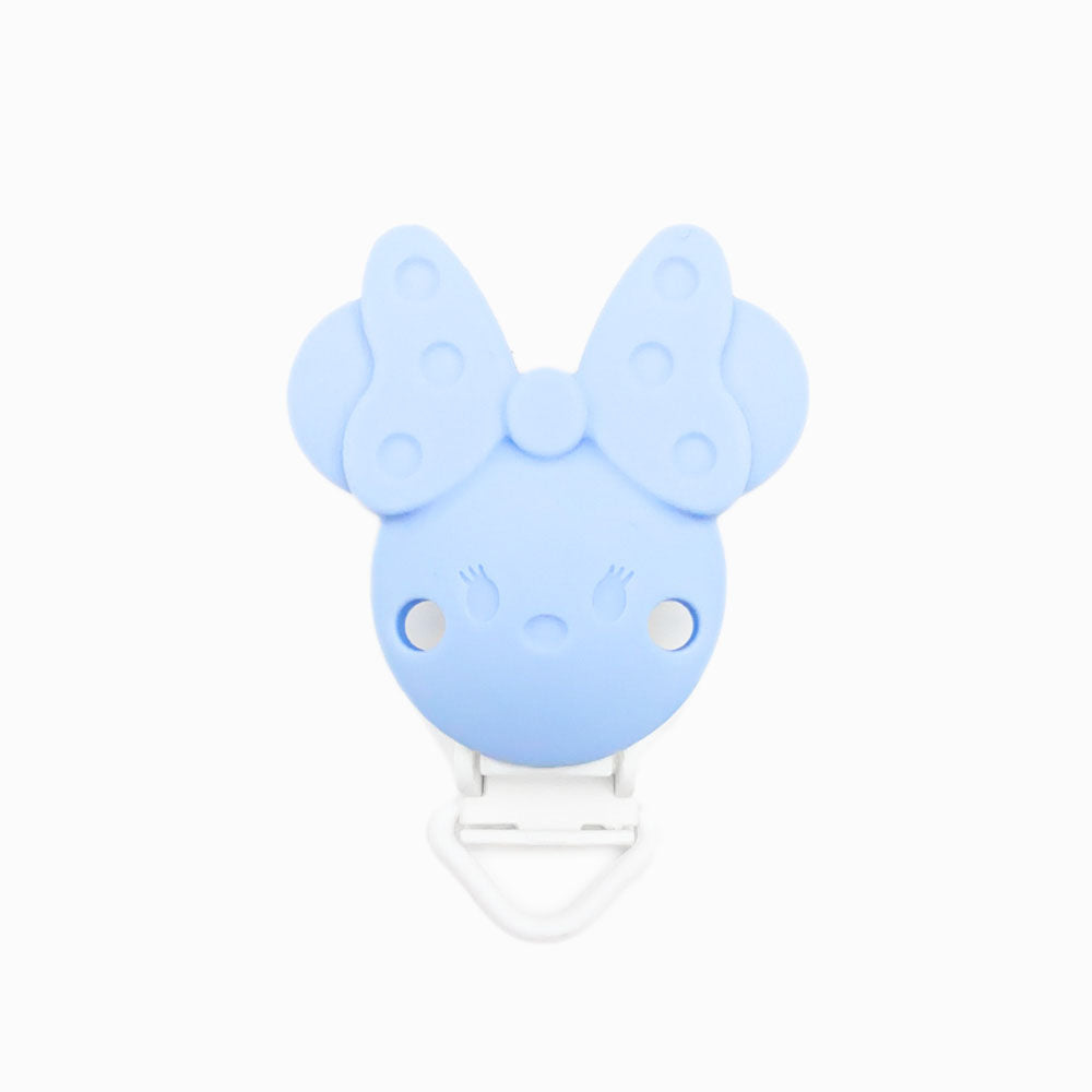 Mola para Chupeta de Silicone Minnie Simples AZUL BEBÉ