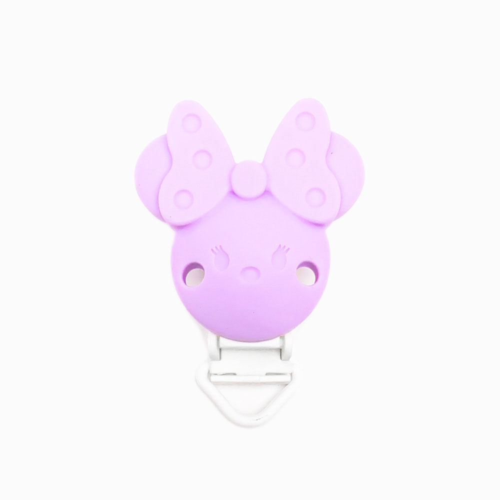 Mola para Chupeta de Silicone Minnie Simples LAVANDA