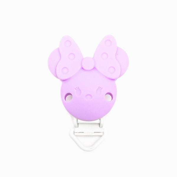 Mola para Chupeta de Silicone Minnie Simples LAVANDA
