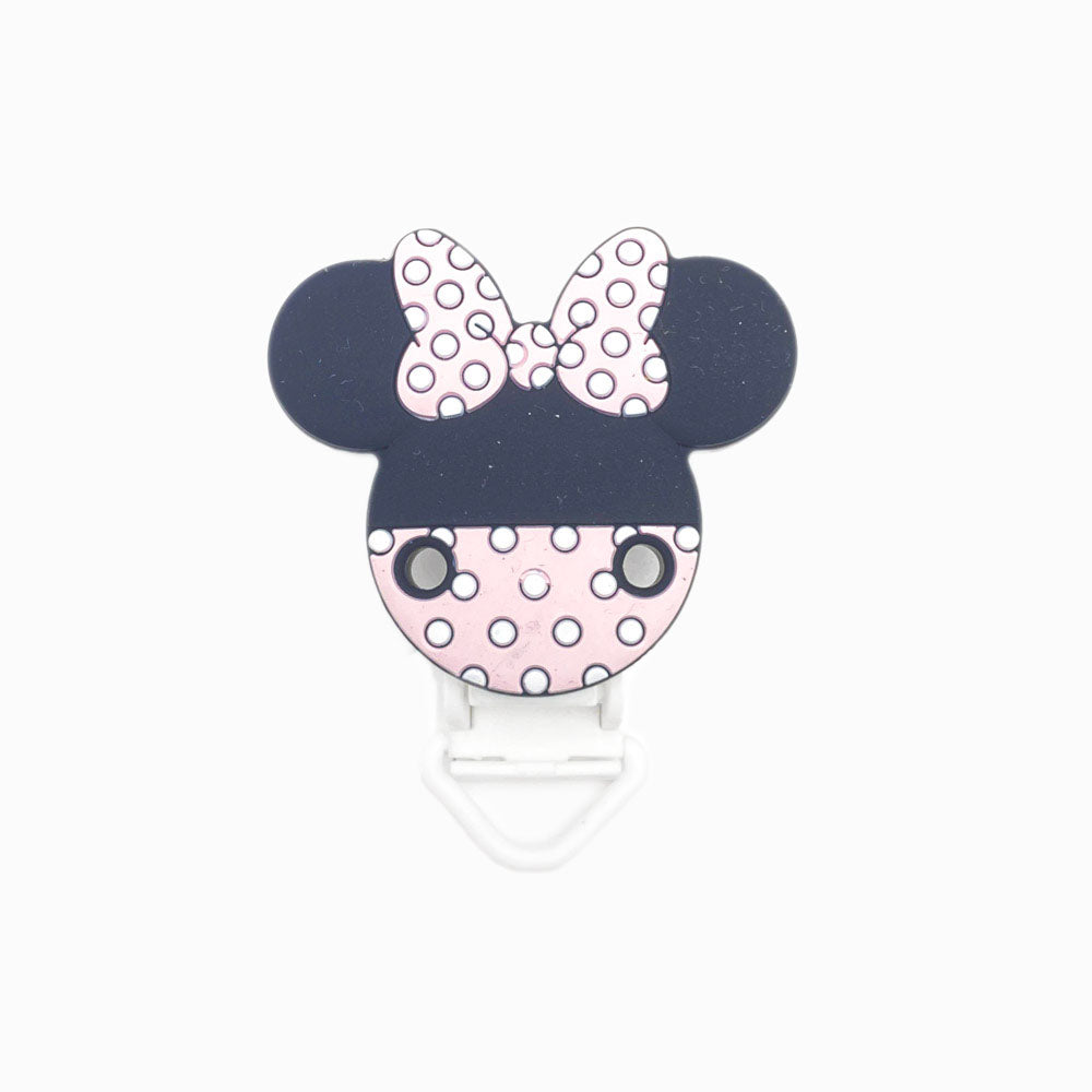 Mola para Chupeta de Silicone Minnie ROSA CLARO