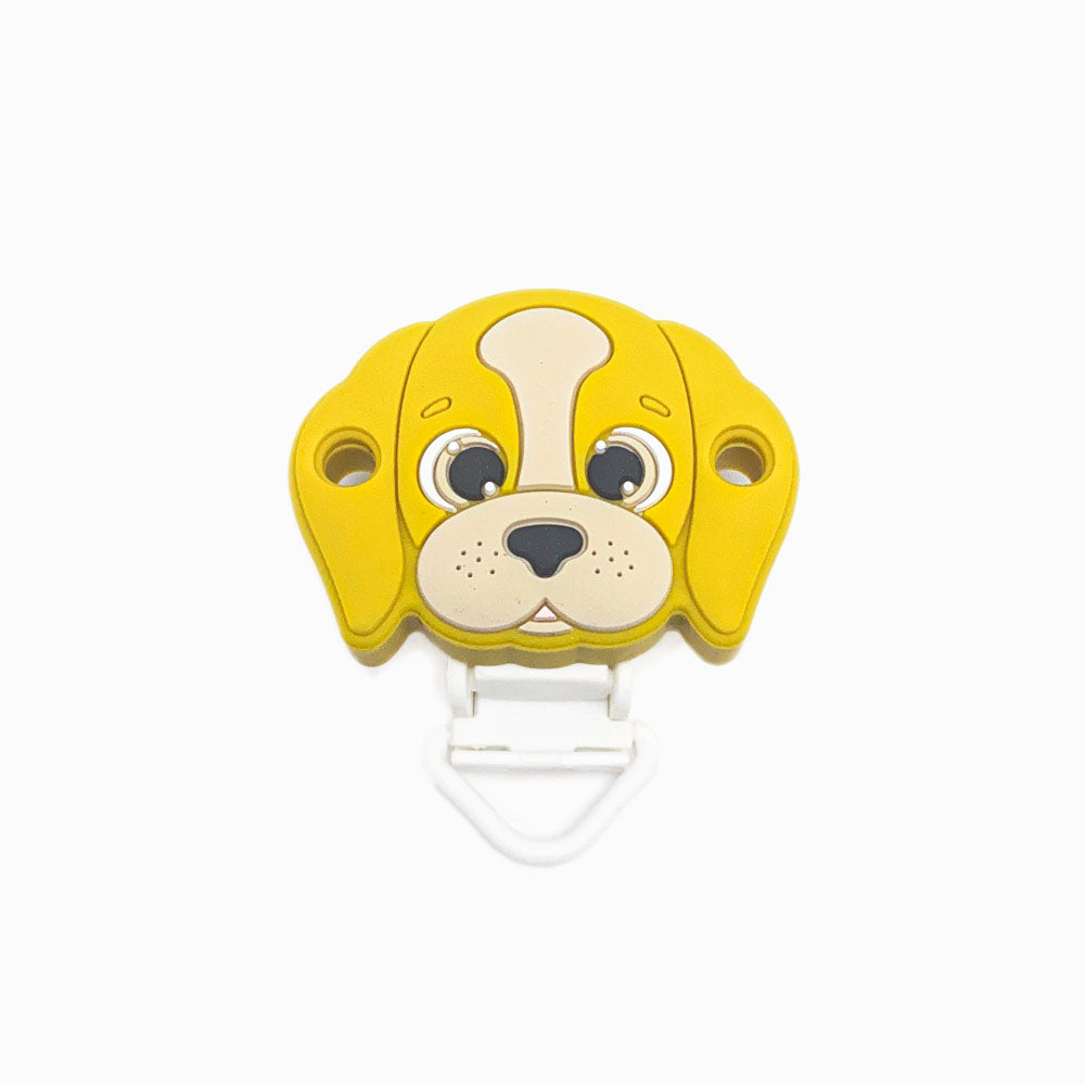 Mola para Chupeta de Silicone Pug AMARELO TORRADO