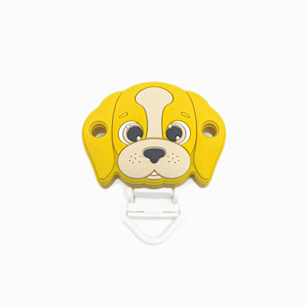 Mola para Chupeta de Silicone Pug AMARELO TORRADO