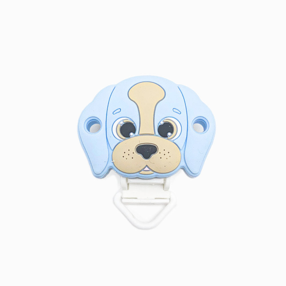 Mola para Chupeta de Silicone Pug AZUL BEBÉ