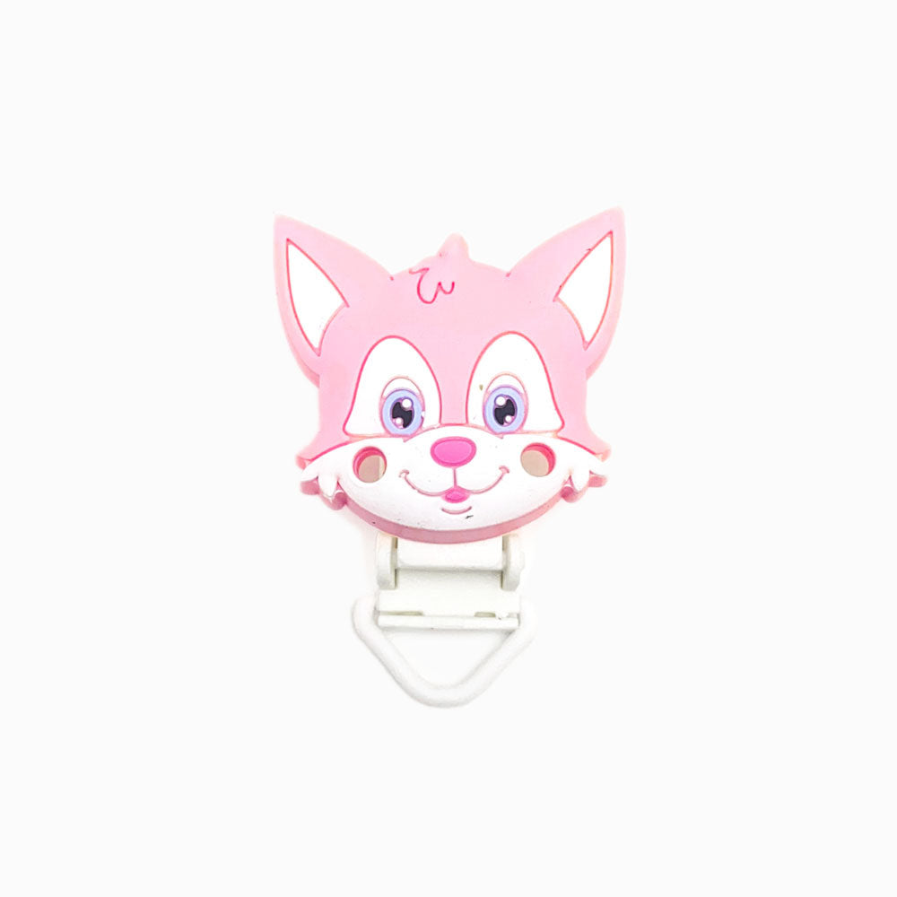 Mola para Chupeta de Silicone Raposa ROSA