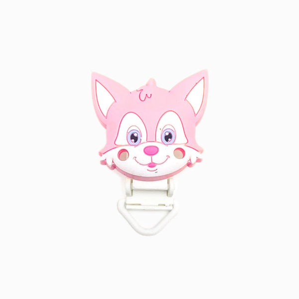 Mola para Chupeta de Silicone Raposa ROSA