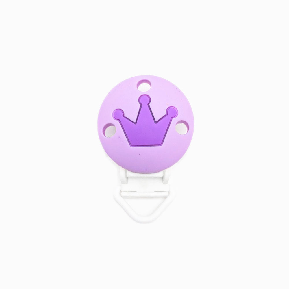 Mola para Chupeta de Silicone Clássico Coroa LAVANDA
