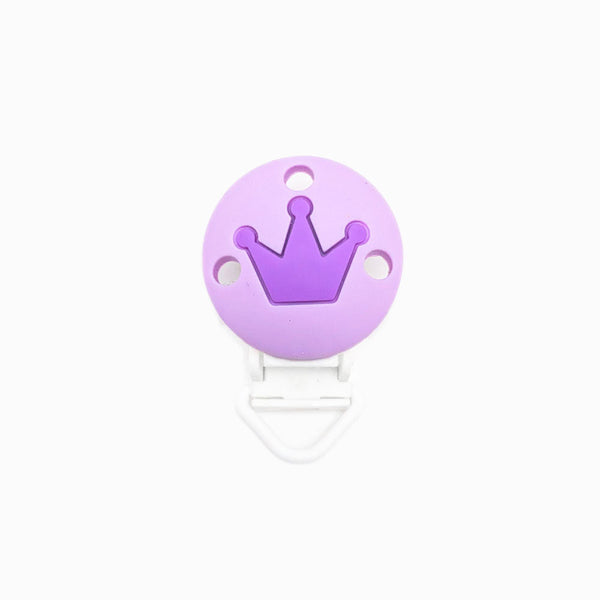 Mola para Chupeta de Silicone Clássico Coroa LAVANDA