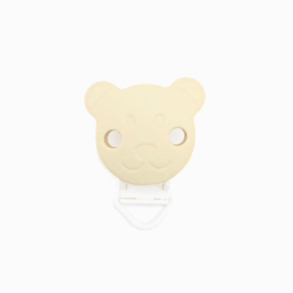 Mola para Chupeta de Silicone Urso Simples BEGE