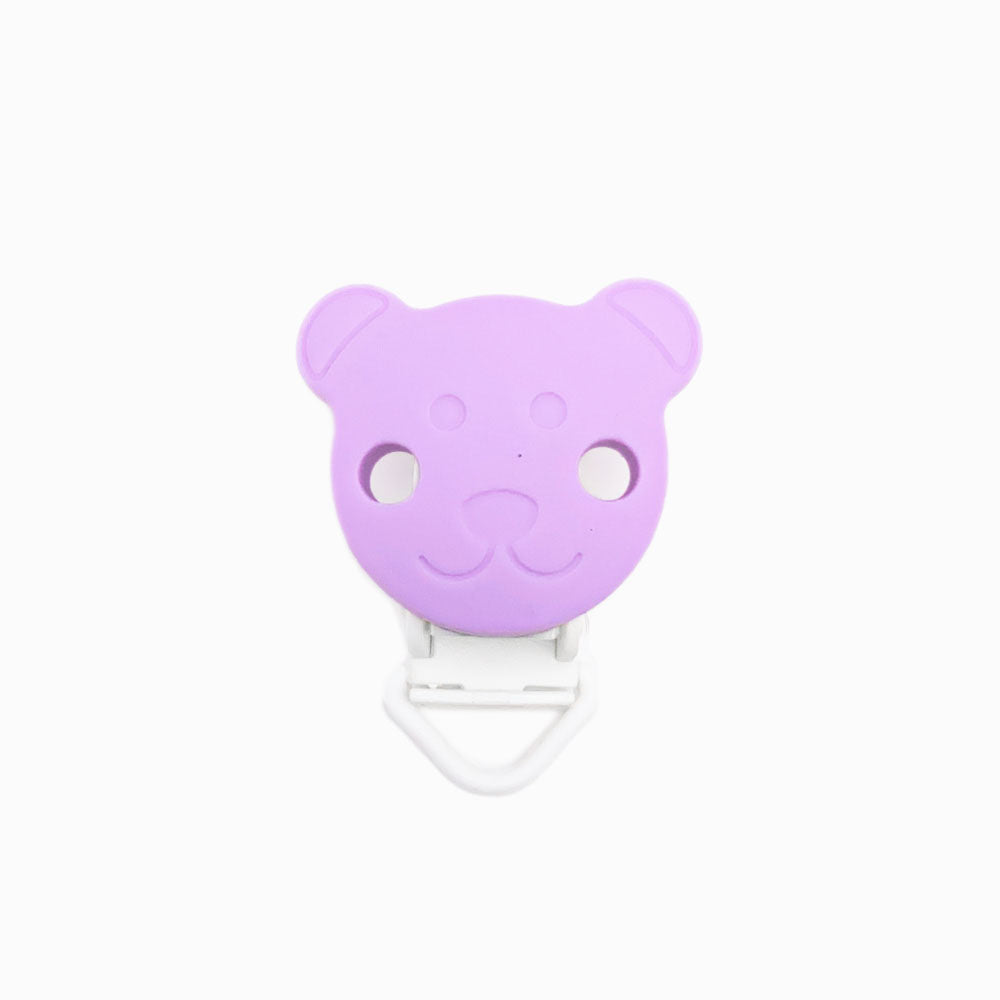 Mola para Chupeta de Silicone Urso Simples LAVANDA