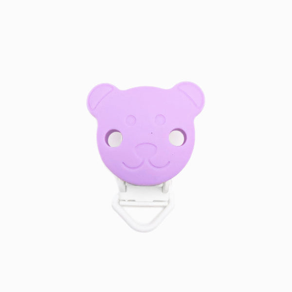 Mola para Chupeta de Silicone Urso Simples LAVANDA
