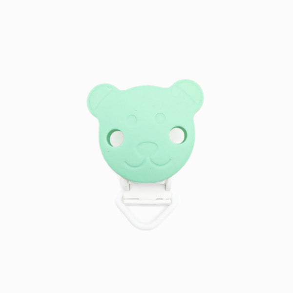 Mola para Chupeta de Silicone Urso Simples VERDE ÁGUA