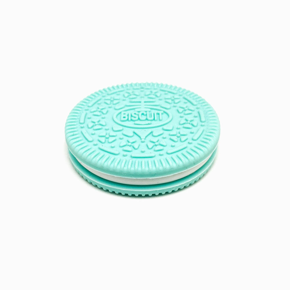 Mordedor de Silicone Biscuit Verde Claro