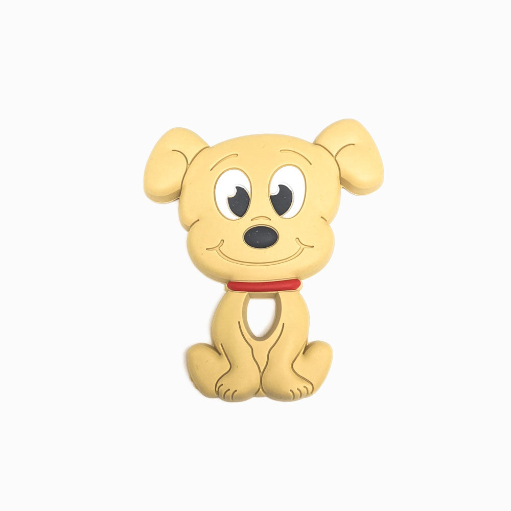 Mordedor de Silicone Cão AMARELO TORRADO