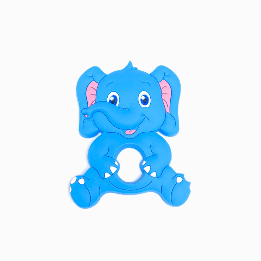 Mordedor de Silicone Elefante AZUL CELESTE