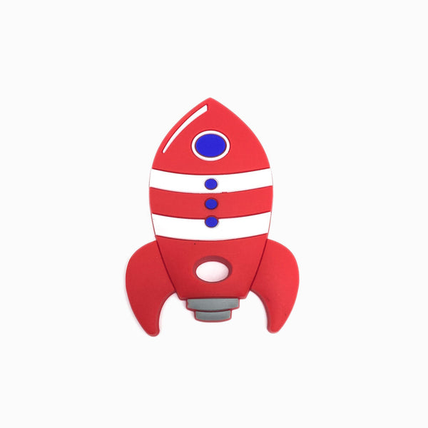 Mordedor de Silicone Foguete VERMELHO