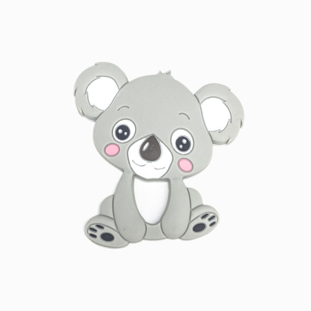 mordedor de silicone koala cinza