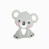 mordedor de silicone koala cinza
