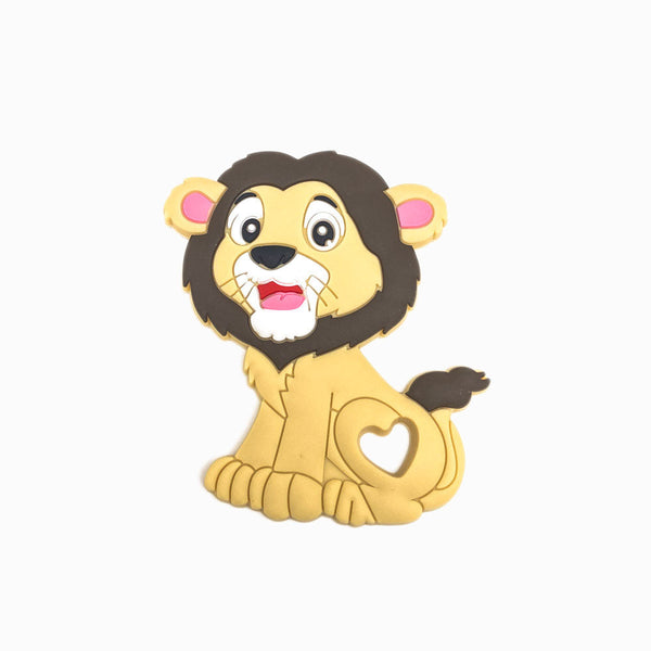 Mordedor de Silicone Leão AMARELO TORRADO