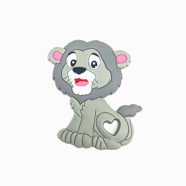 Mordedor de Silicone Leão CINZA