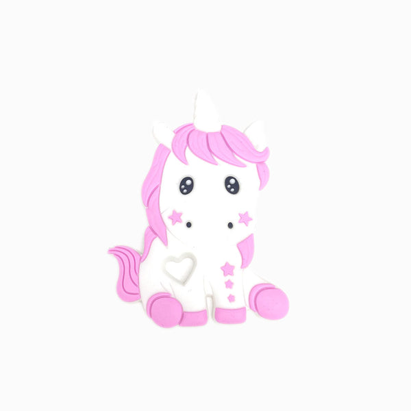 Mordedor de Silicone Unicórnio Novo ROSA BEBÉ